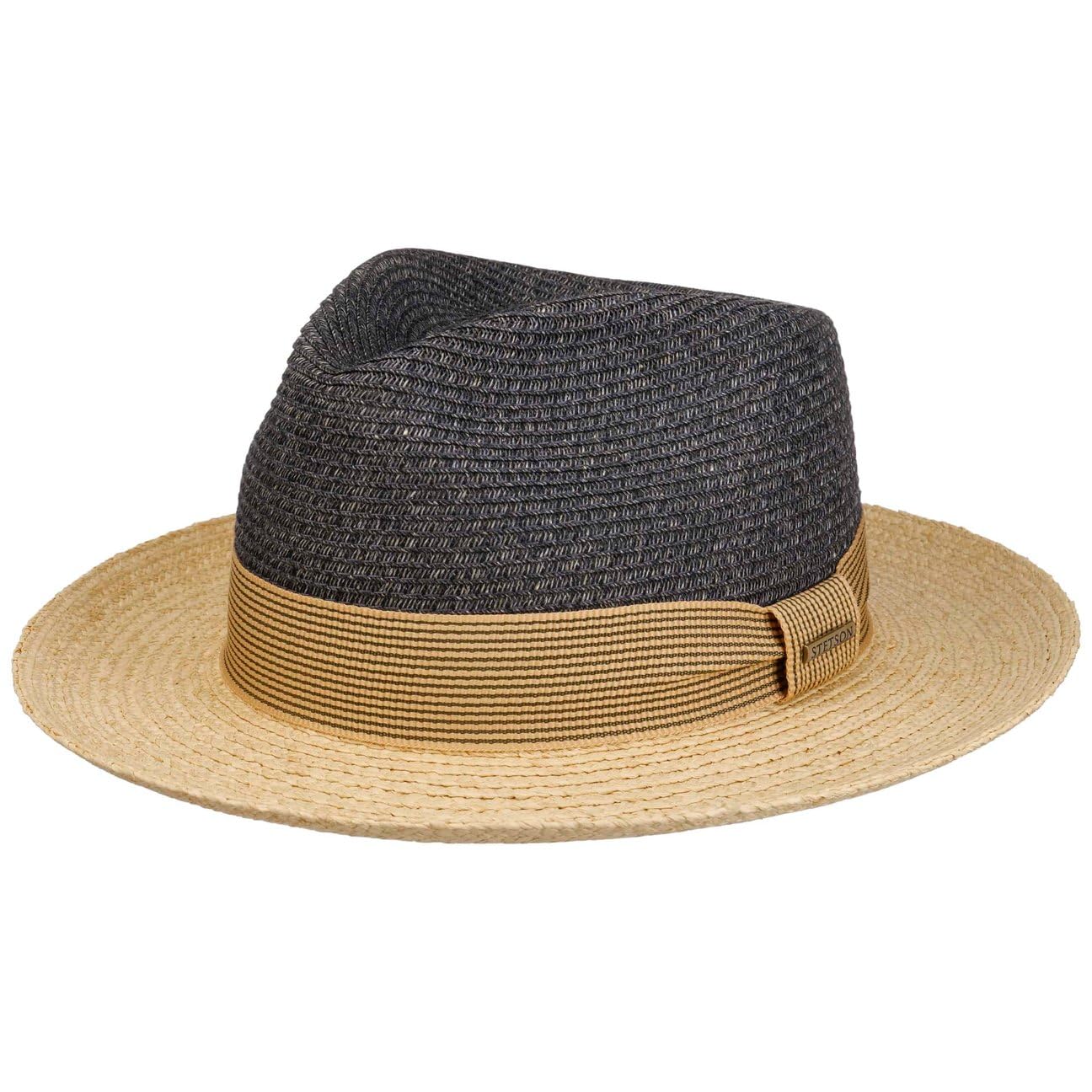 stetson-fedora-strohhut-toyo-raffia-ripsband-mehrfarbig-damen-herren image 7