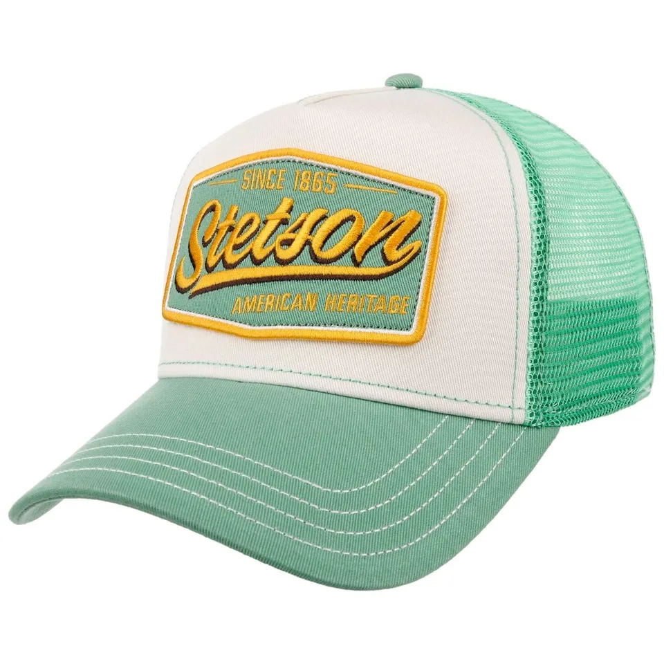 stetson-vintage-trucker-cap-meshcap-gr-n-one-size image 1