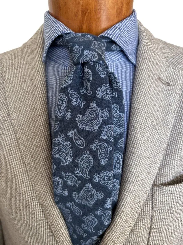hemley-krawatte-seide-paisley-blau-hellblau image 1