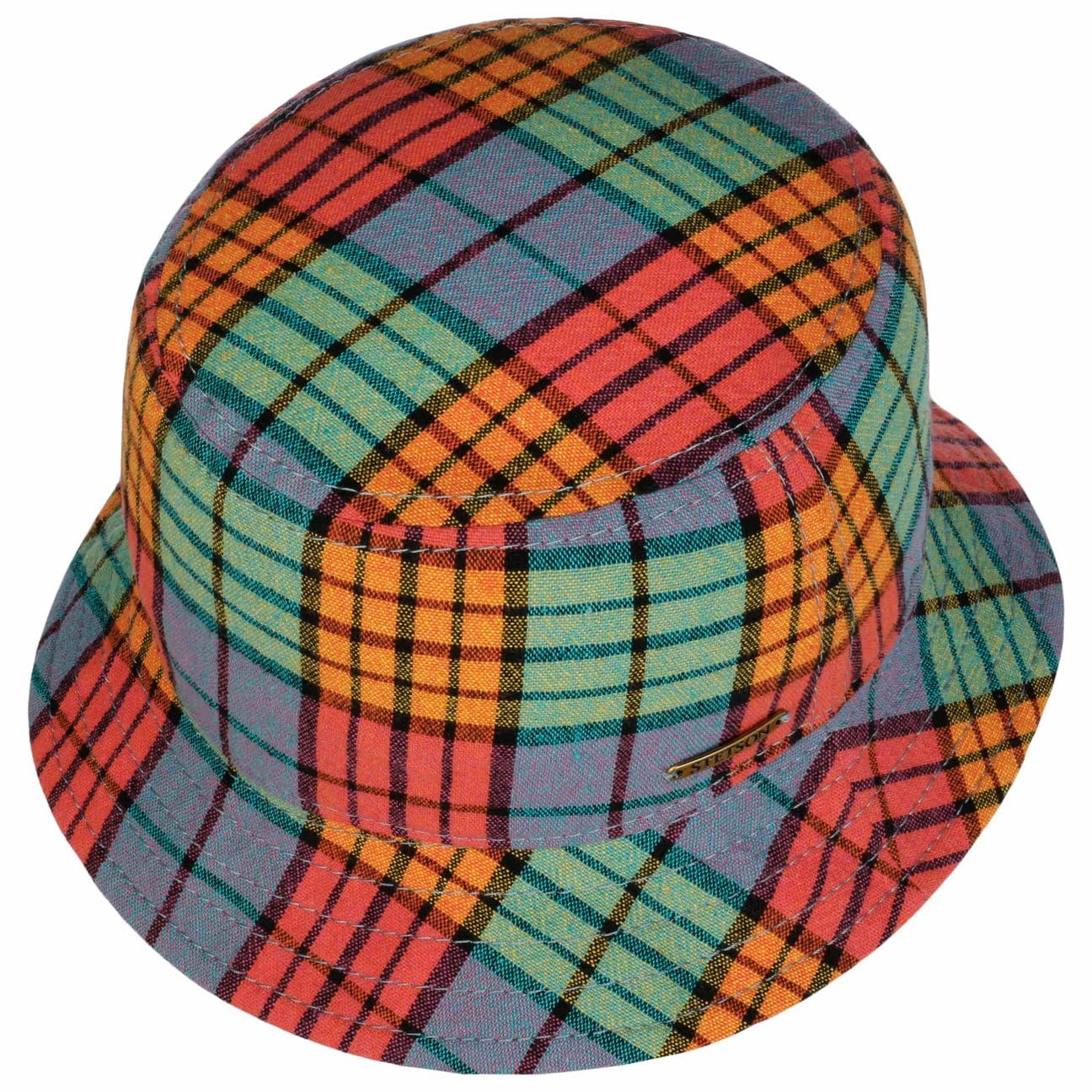 stetson-colour-check-bucket-stoffhut-karo-uv-schutz-unisex image 3
