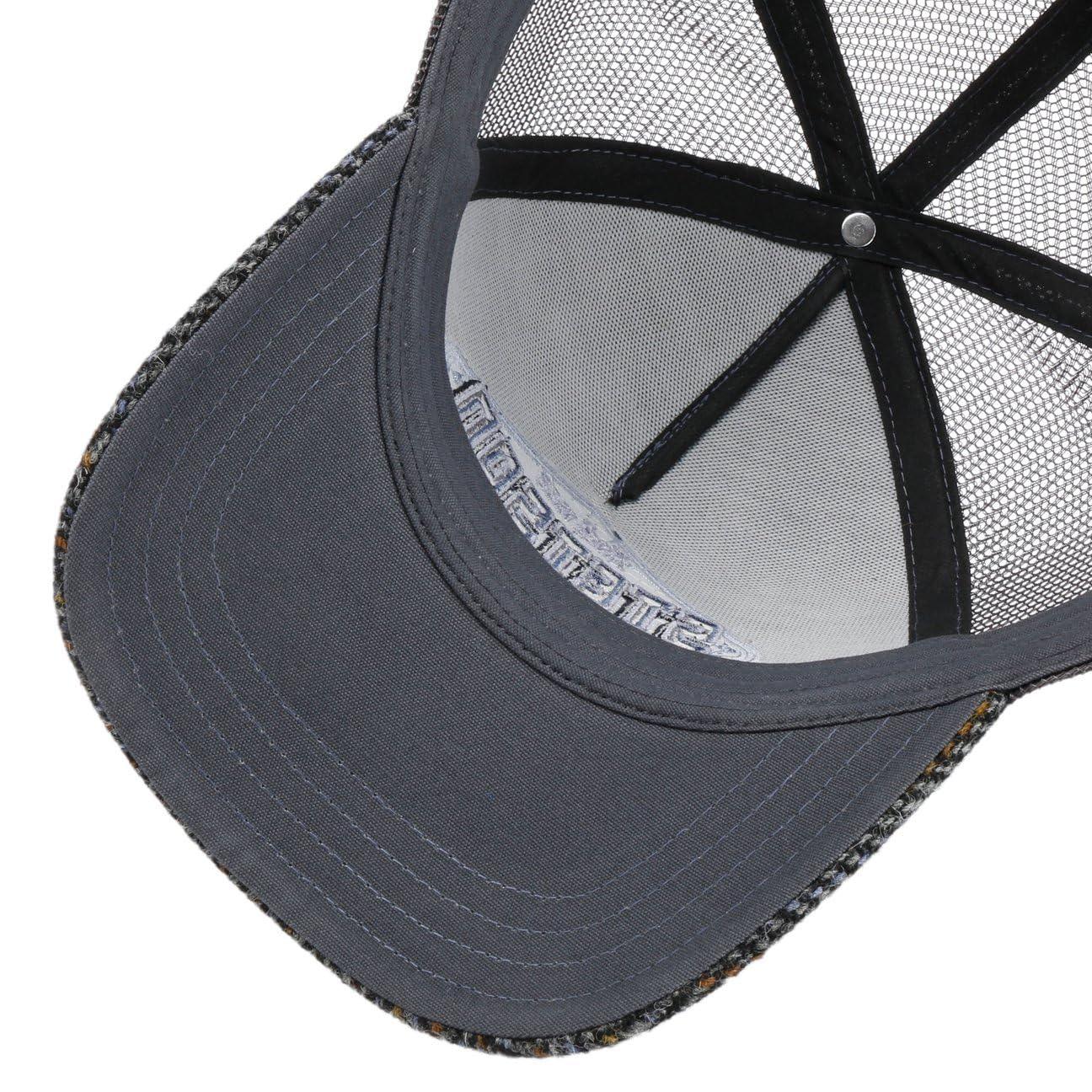 stetson-harris-tweed-trucker-cap-aus-100-schurwolle-mit-fischgr-t-one-size-56-59 image 4