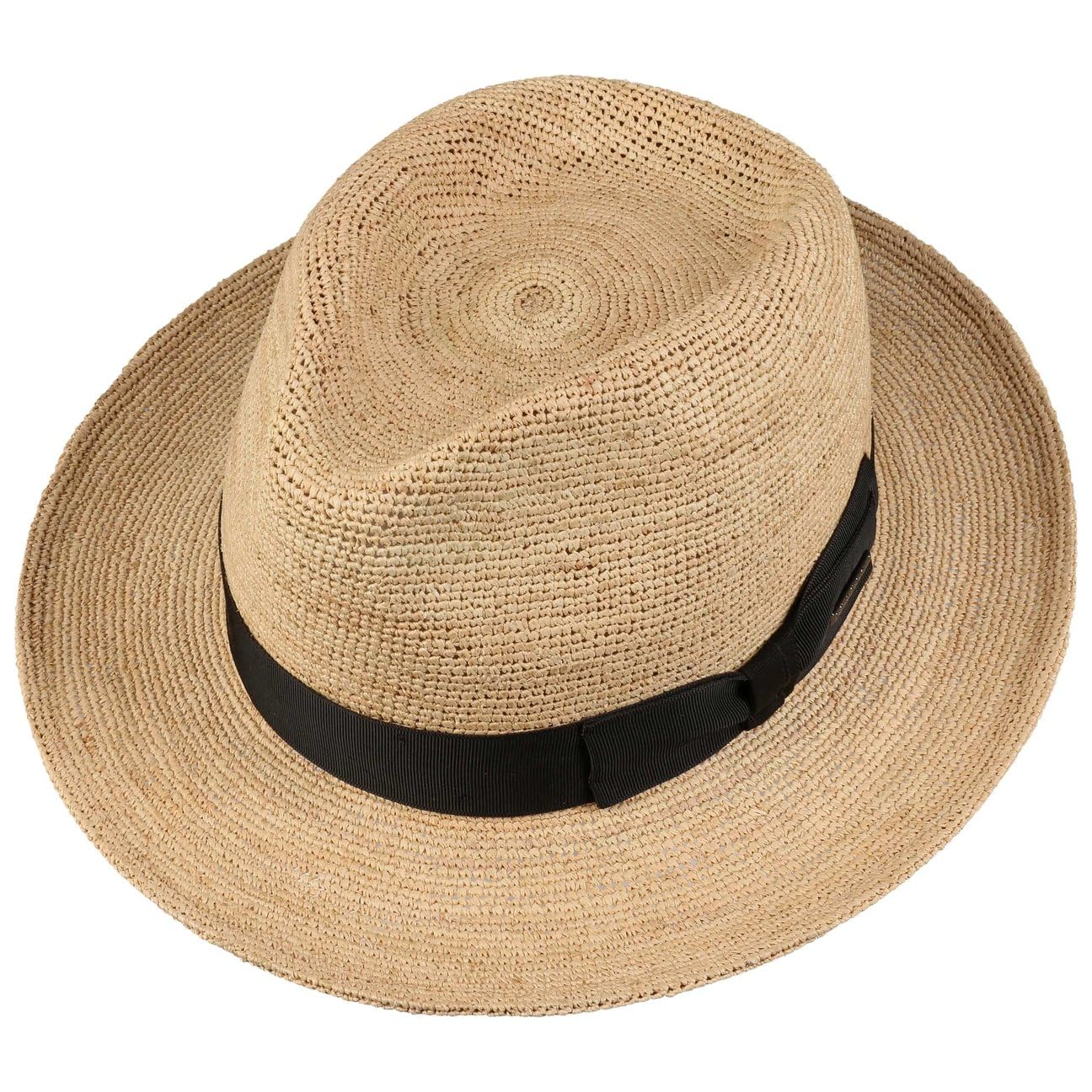 stetson-jenkins-crochet-fedora-strohhut-raffia-made-in-italy image 4
