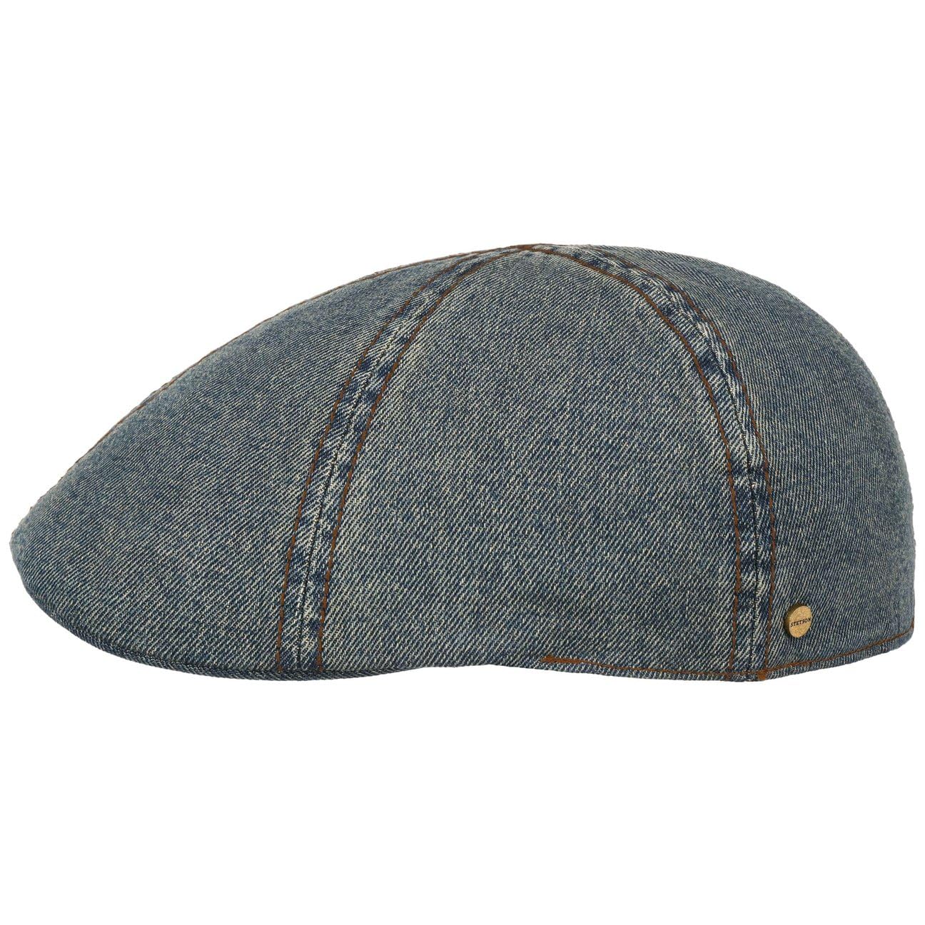 stetson-washed-denim-flatcap-vintage-distressed-schirmm-tze-f-r-herren image 1