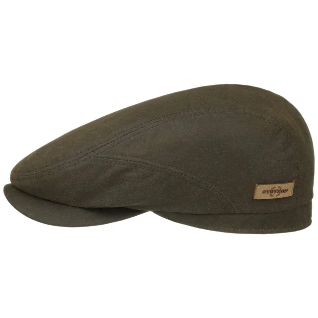stetson-waxed-organic-cotton-flatcap-schieberm-tze-herren image 1