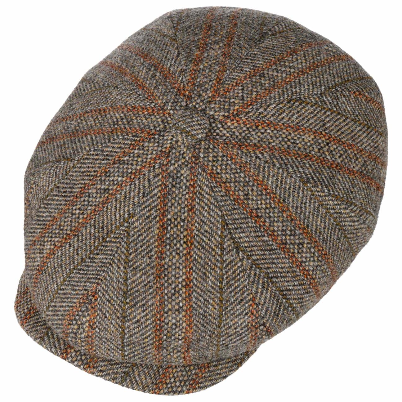 stetson-hatteras-herringbone-stripe-flatcap-made-in-eu-herbst-winter image 4