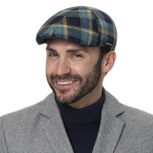 stetson-texas-genola-wool-check-flatcap-kariert-herren image 7