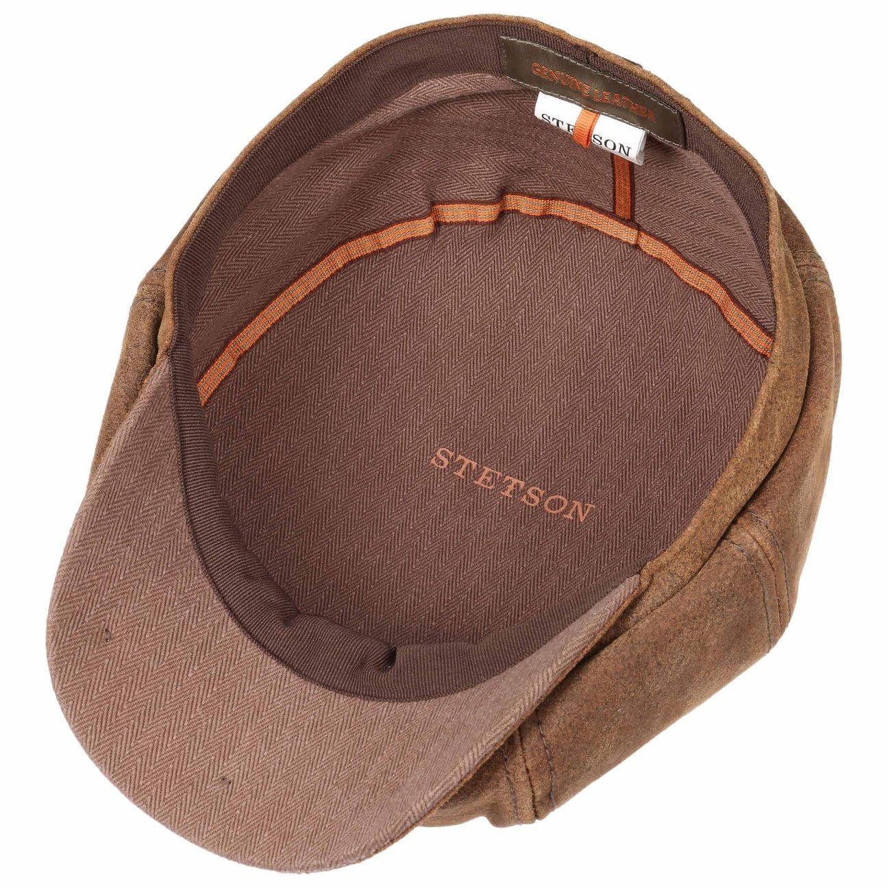stetson-burney-hatteras-schirmm-tze-herren-echtleder-vintage image 5