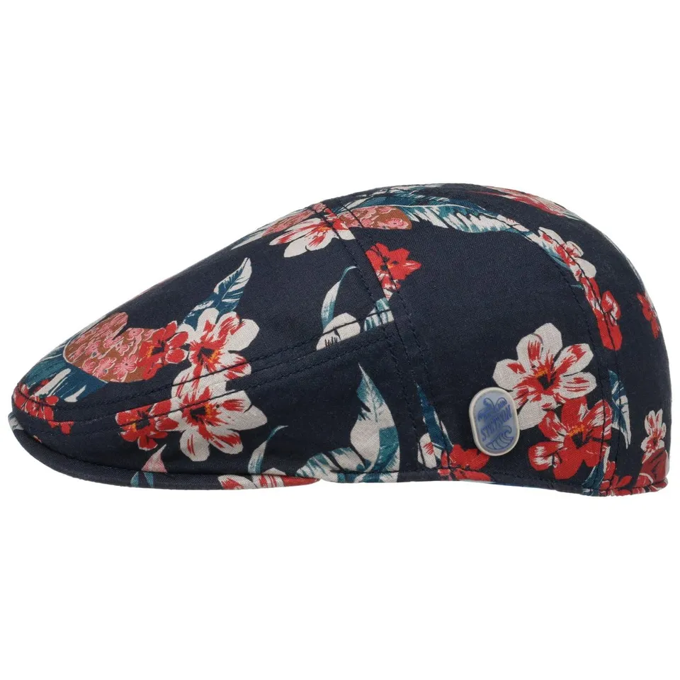 stetson-flowlin-flatcap-blumenprint-leinen-mehrfarbig-damen-herren image 1