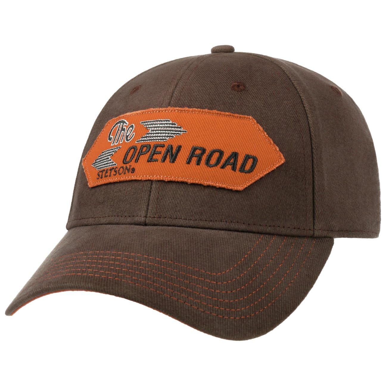 stetson-the-open-road-cap-6-panel-snapback-basecap-baumwolle image 6