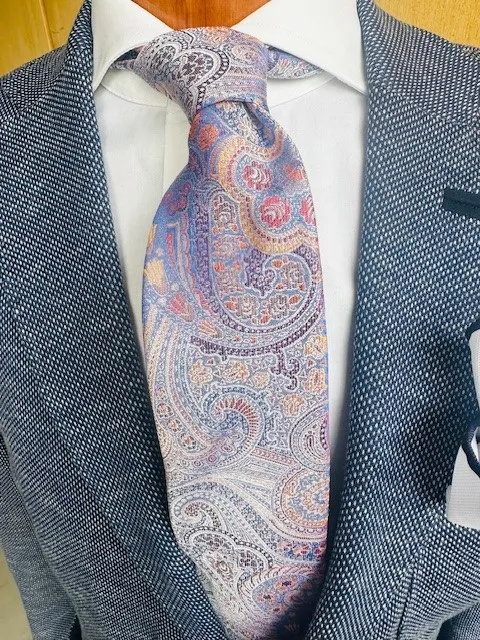 ascot-seidenkrawatte-paisley-sky-rost-camel-beige-7-5-cm-x-150-cm image 1