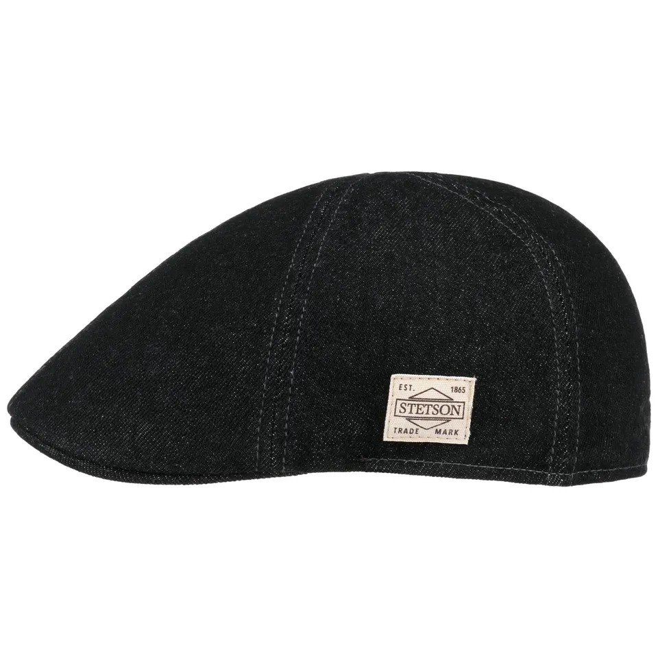 stetson-texas-robust-denim-flatcap-schieberm-tze-herren image 1