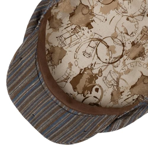 stetson-stripe-barista-driver-flatcap-schirmm-tze-gestreift-mehrfarbig-made-in-e image 7