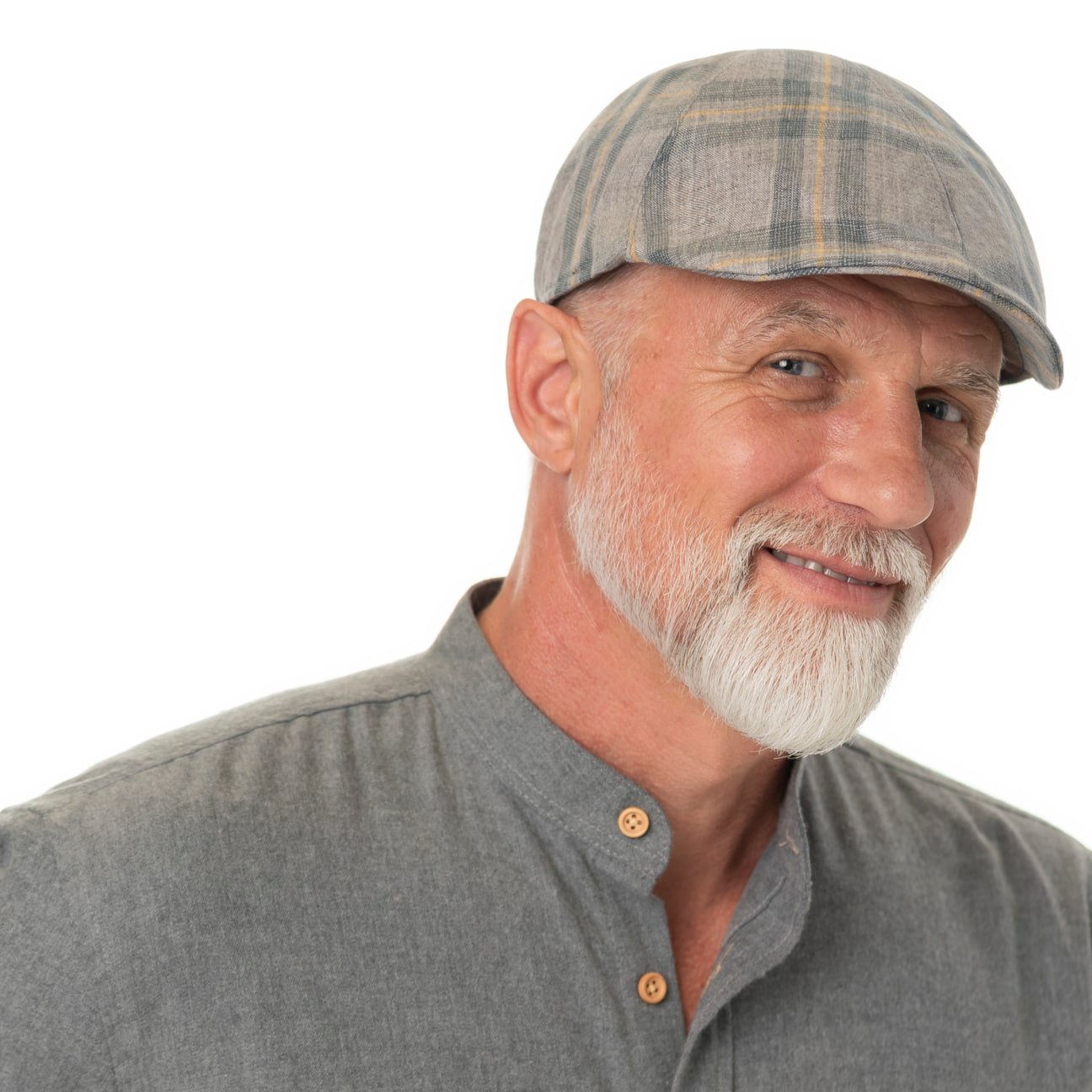 mayser-paddy-kampen-leinen-flatcap-mit-karomuster image 1