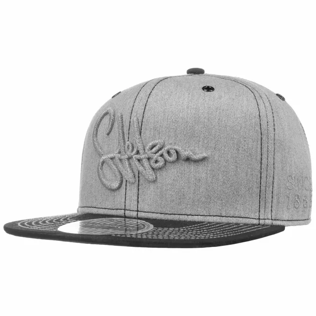 stetson-lettering-flat-brim-cap-herren-aus-100-baumwolle-mit-snapback image 1