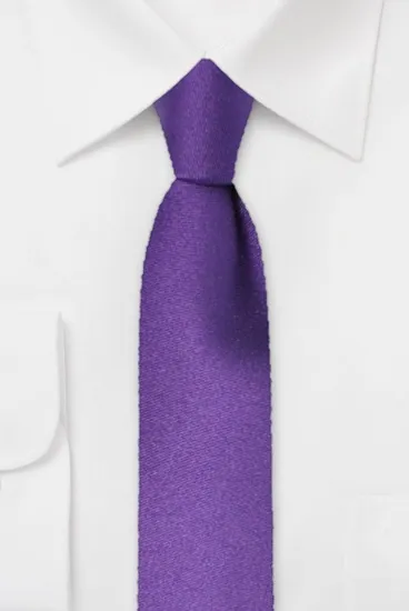 ascot-krawatte-uni-satin-lila-seidenkrawatte-7-5-x-150-cm image 1