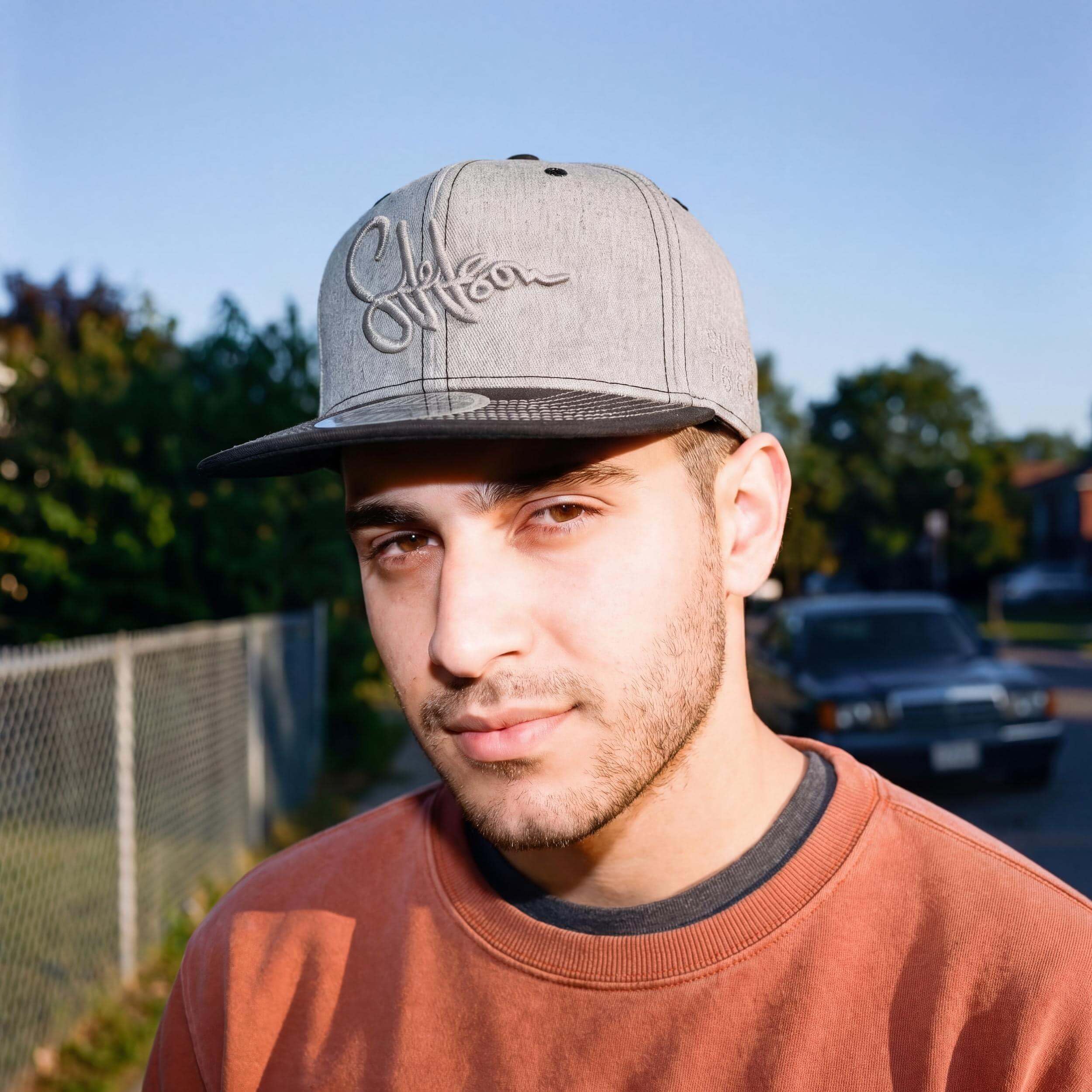 stetson-lettering-flat-brim-cap-herren-aus-100-baumwolle-mit-snapback image 2