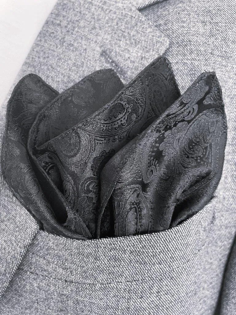 hemley-ziertuch-seide-paisley-schwarz-30-x-30-cm image 1