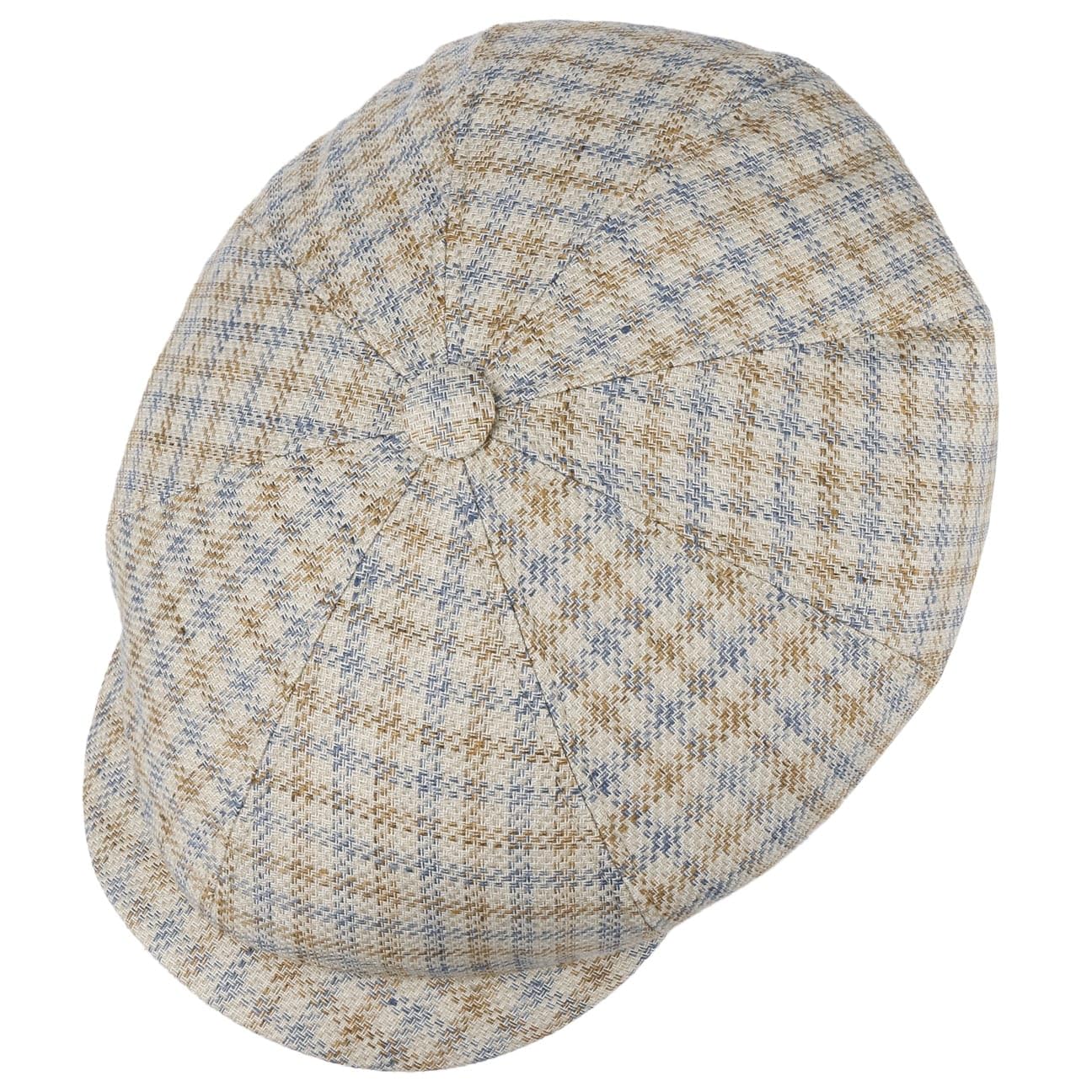 stetson-vanmore-flat-cap-leinen-baumwolle-karo-made-in-eu image 2