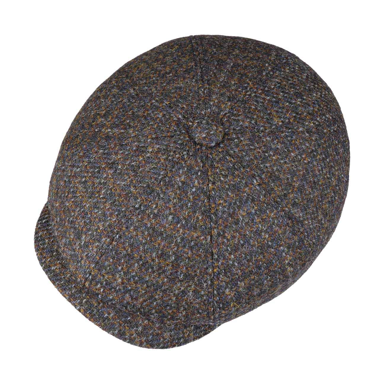 stetson-hatteras-cubert-harris-tweed-flatcap-dunkelblau-meliert-55-cm image 2