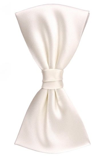hemley-fliege-seide-satin-wien-uni-ecru image 1