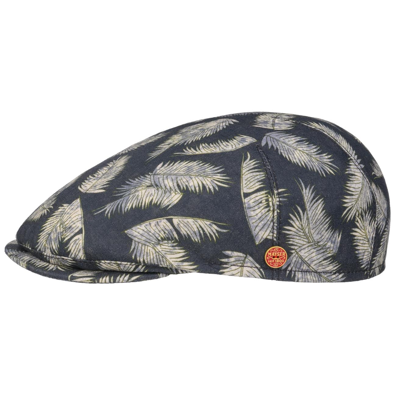 mayser-sidney-leaf-flatcap-blumen-leinen-herren image 1