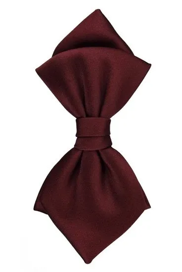 hemley-fliege-seide-satin-napoli-uni-weinrot-6-cm image 1