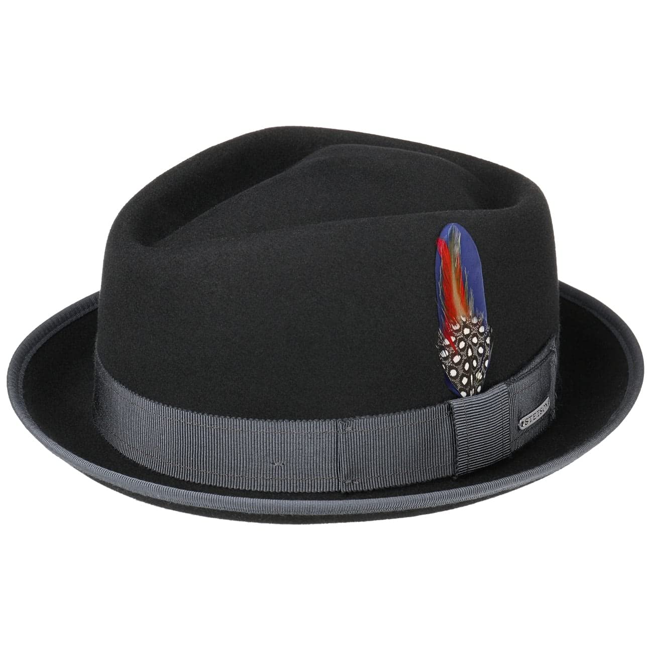 stetson-hulett-diamond-pork-pie-wollhut-mit-kaschmir-anteil-und-ripsband image 1