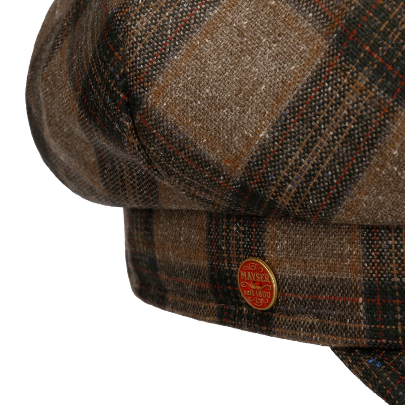 mayser-camilla-silk-check-ballonm-tze-damen-newsboy-cap image 4