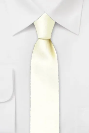 ascot-krawatte-uni-satin-ecru-seidenkrawatte-7-5-cm-x-150-cm image 1