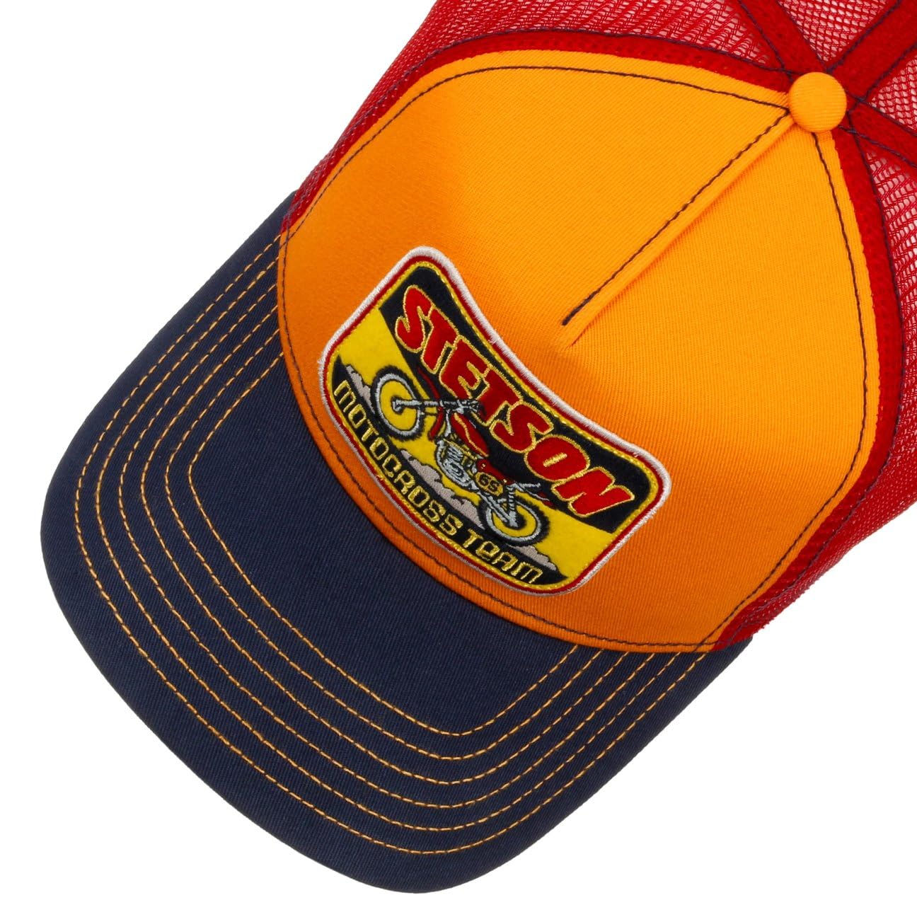 stetson-motorcross-team-trucker-cap-mehrfarbig-mesh-stoffcap-mit-patch image 3