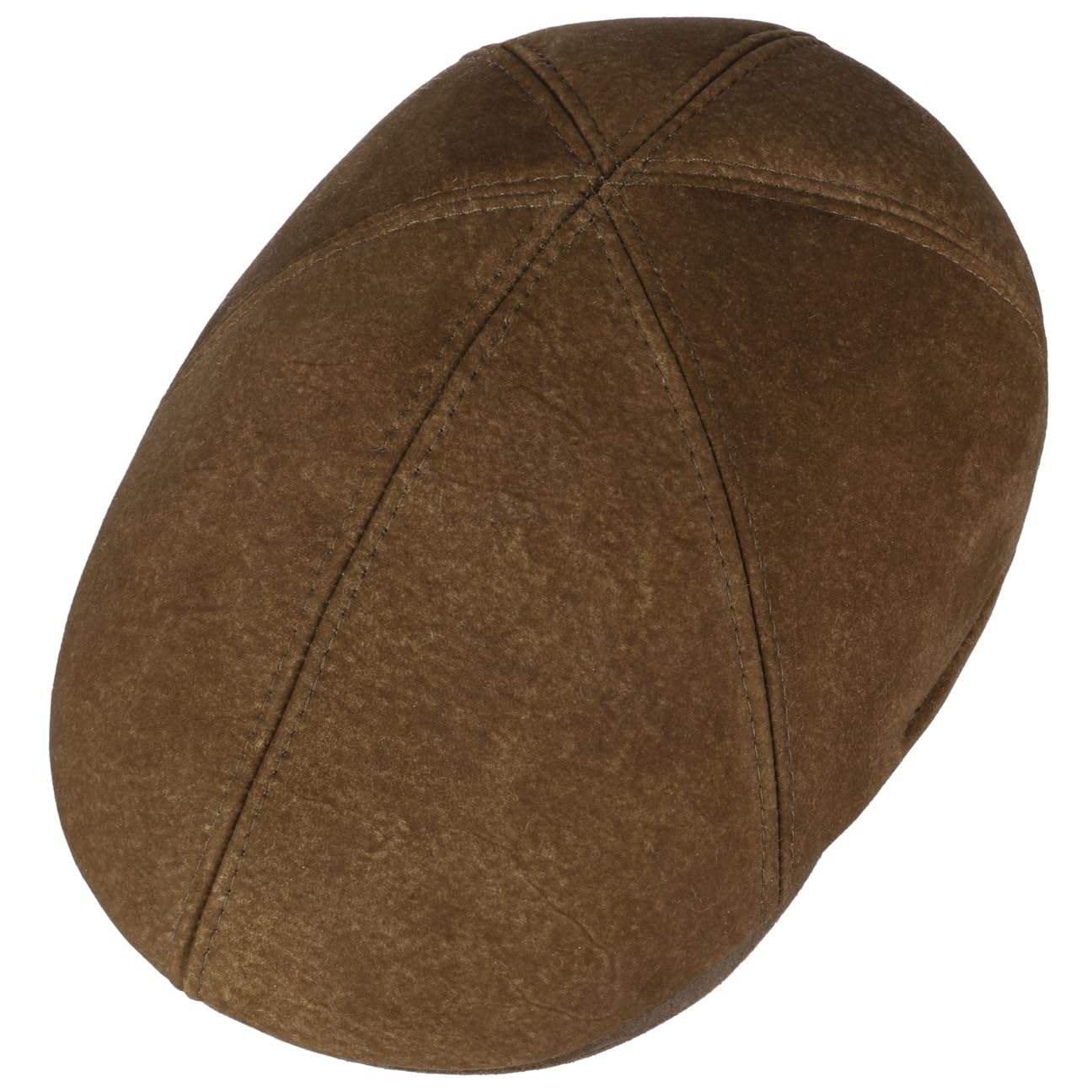 stetson-texas-lambskin-flatcap-ledercap-lammleder-meliert image 3