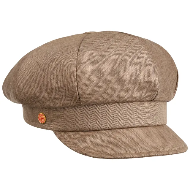 mayser-anja-herringbone-leinen-ballonm-tze-baker-boy-cap image 1