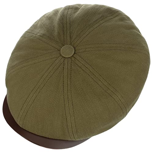 stetson-hatteras-olive-cotton-flatcap-herren-baumwoll-flatcap-mit-lederschirm image 7