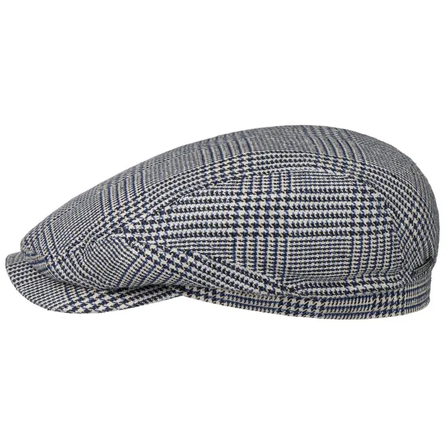 stetson-hardwick-houndstooth-flatcap-seidenmix-hahnentritt-karo-made-in-germany image 1
