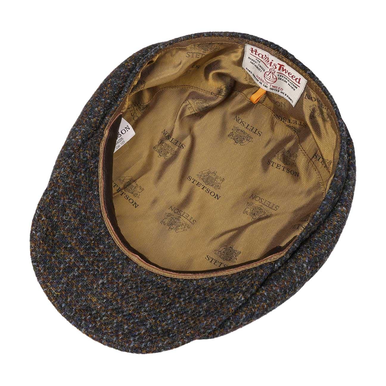 stetson-hatteras-cubert-harris-tweed-flatcap-dunkelblau-meliert-55-cm image 5