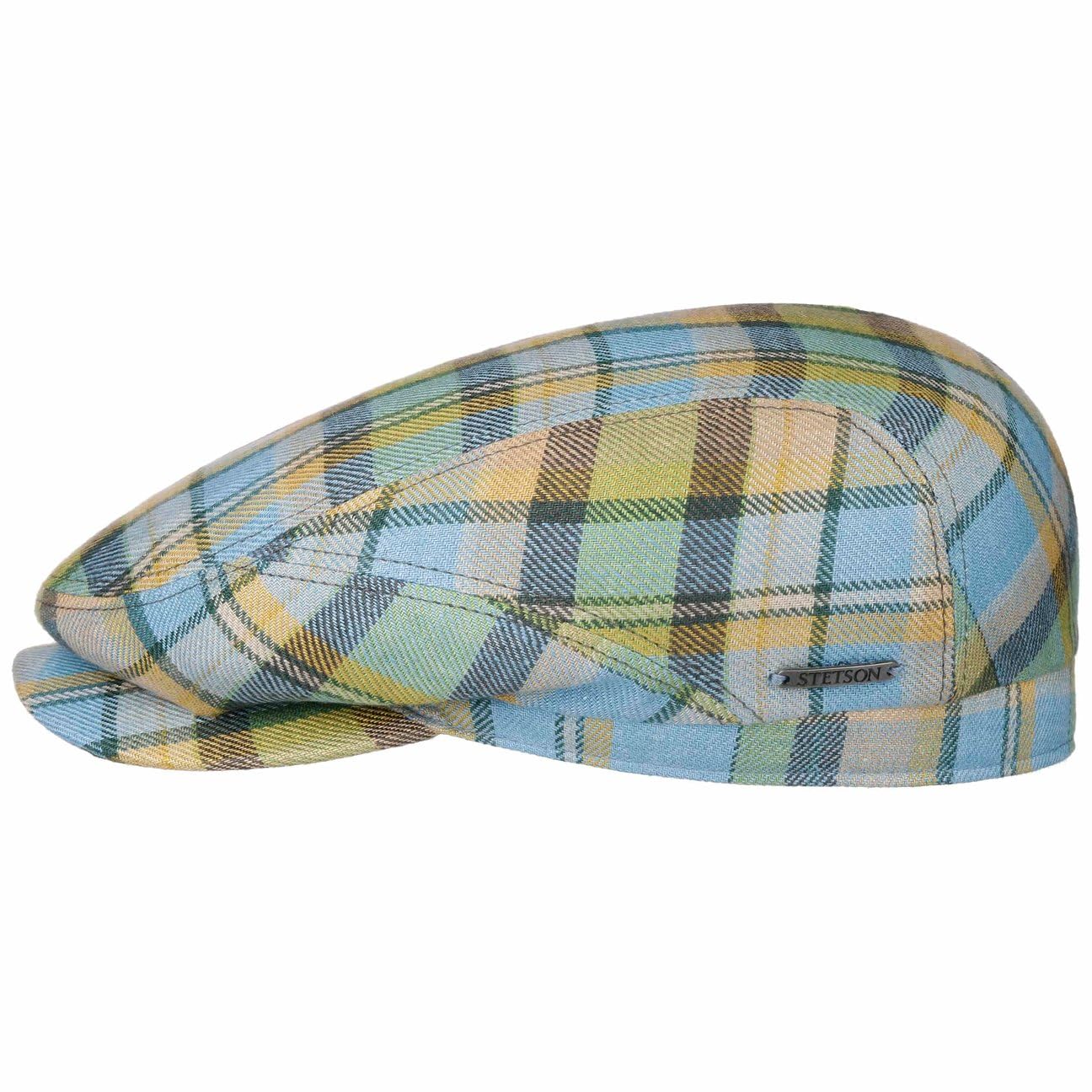 stetson-driver-flatcap-checked-linen-karo-aus-100-leinen-made-in-eu image 1