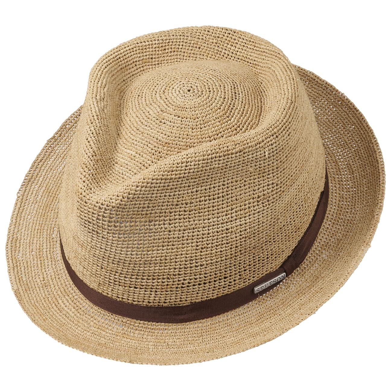 stetson-alpena-player-crochet-sonnenhut-raffiastroh-fedora-mit-ripsband image 4