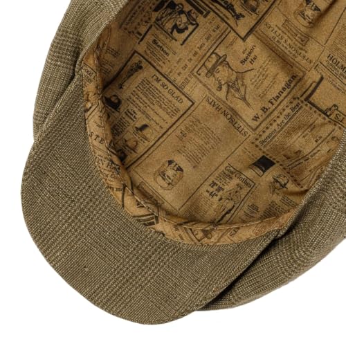 stetson-8-panel-tweed-flatcap-herren-leinen-seide-baumwollfutter-made-in-germany image 7