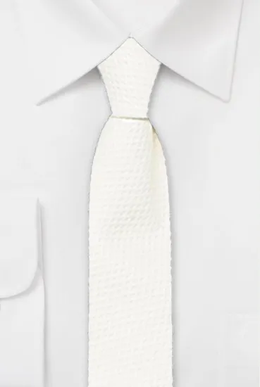 ascot-krawatte-uni-baumwollpiqu-wei-7-5-x-150-cm image 1
