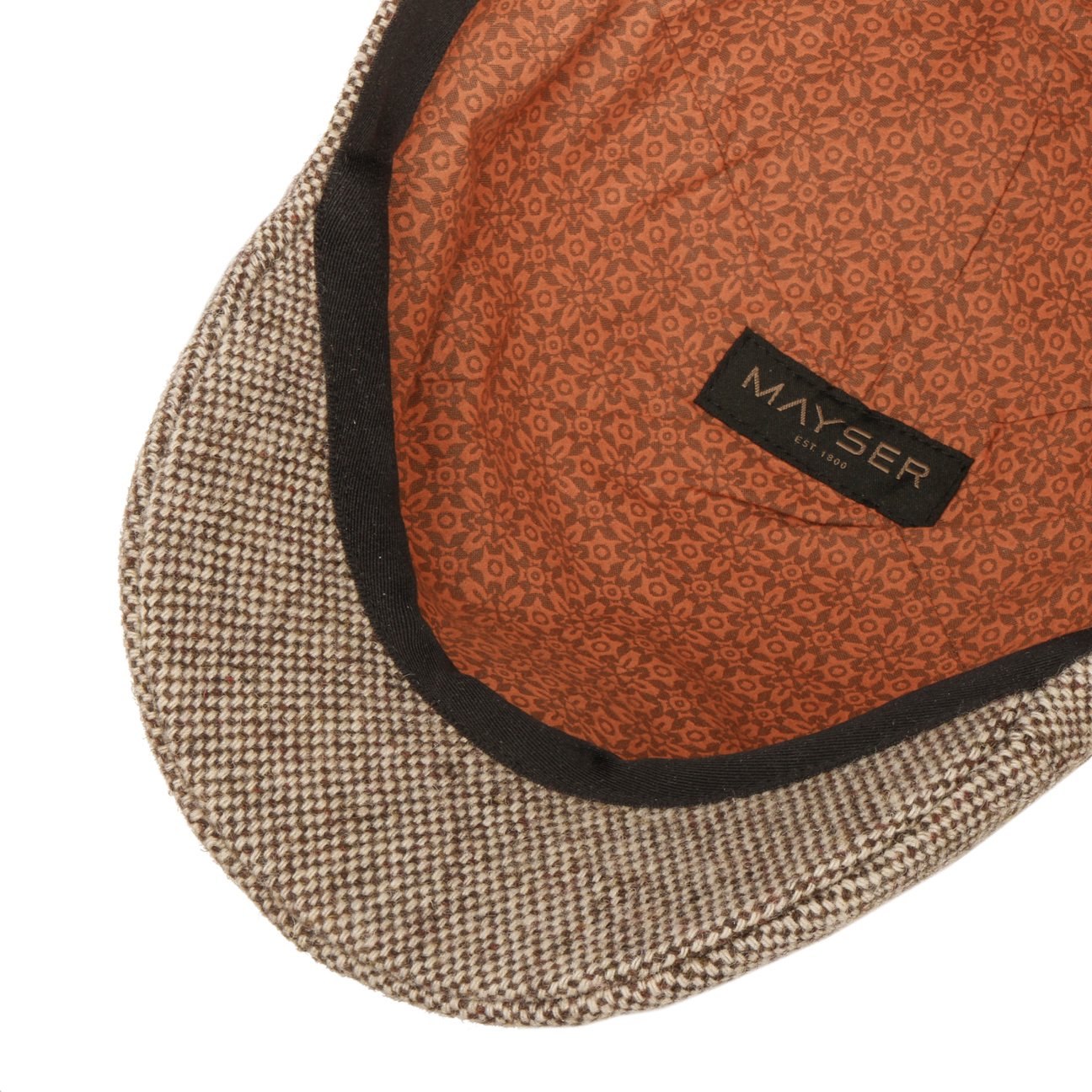 mayser-classic-tweed-flatcap-woll-flatcap-mit-baumwollfutter image 4