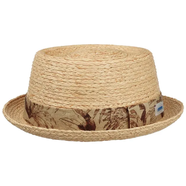 stetson-vilco-sustainable-pork-pie-strohhut-natur-aus-raffiastroh image 1