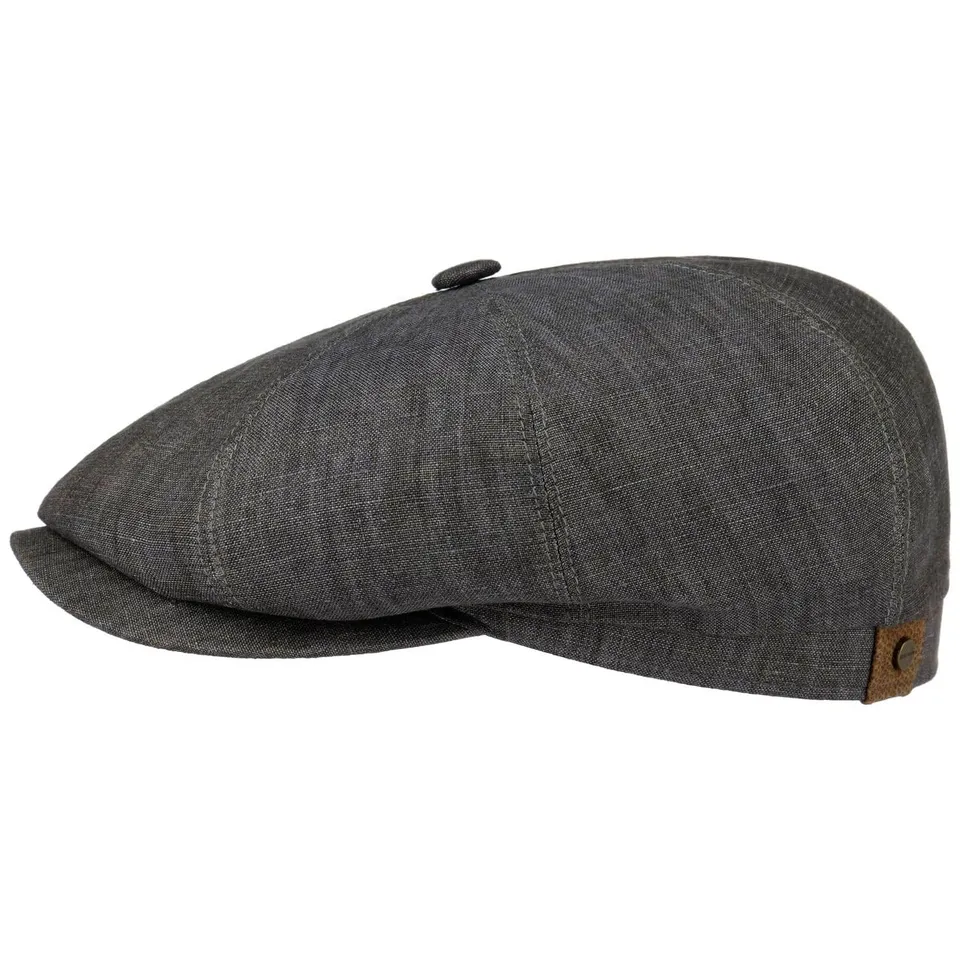 stetson-hatteras-flatcap-schirmm-tze-aus-100-leinen-uv-schutz-40-grau-herren image 1