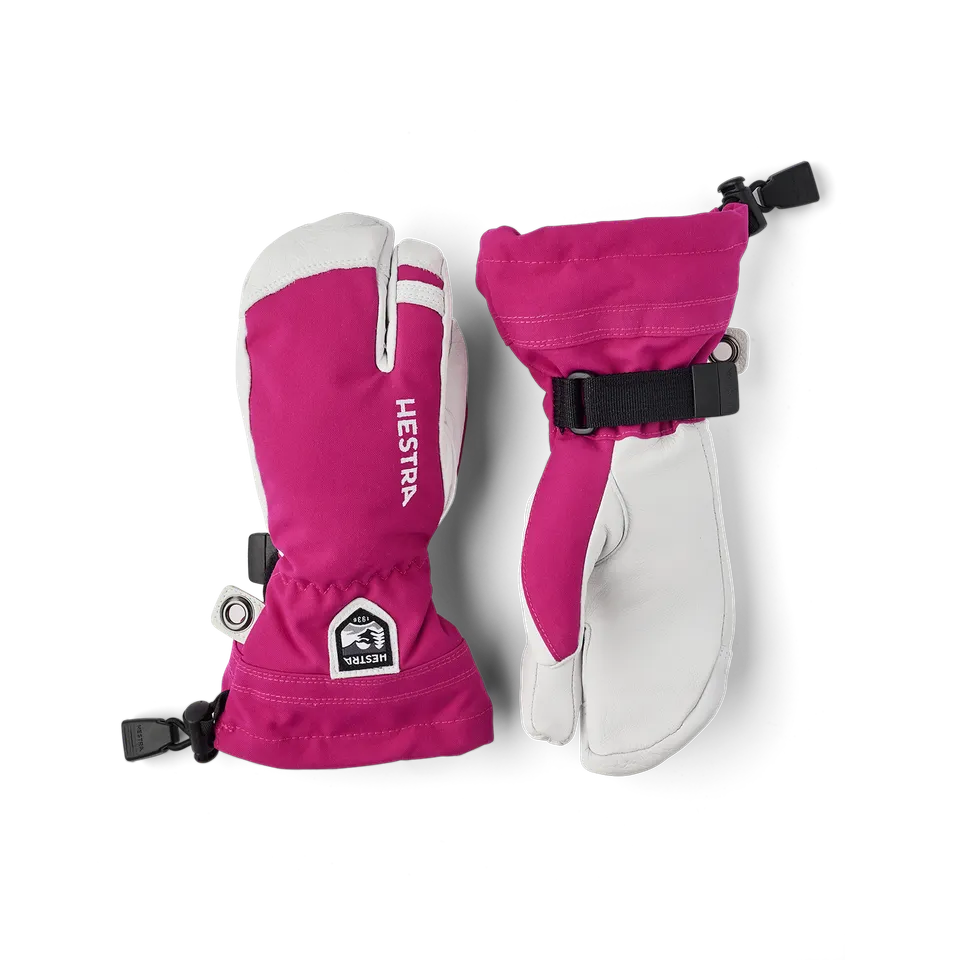 hestra-army-leather-heli-ski-jr-3-finger-skihandschuh-kinder image 1