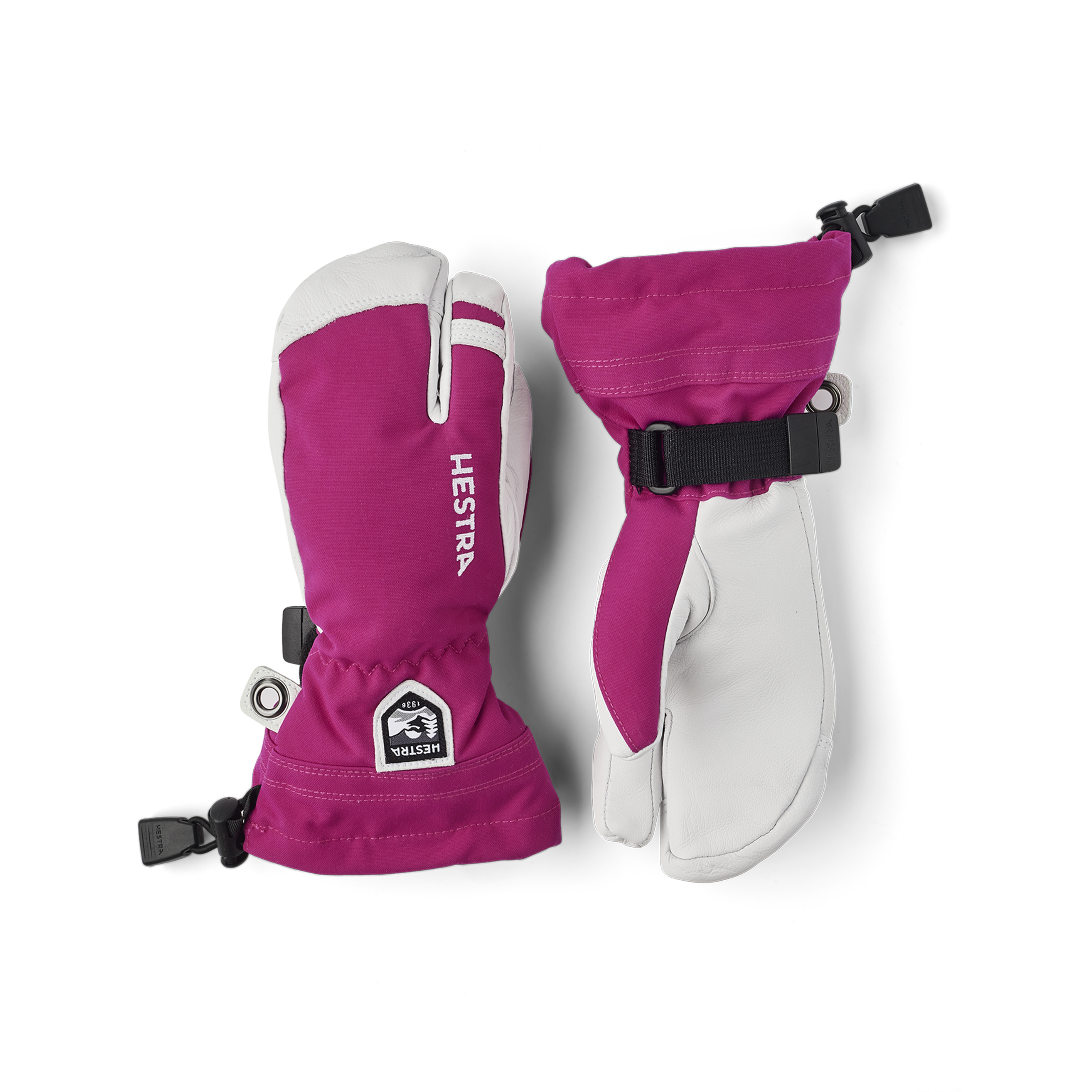 hestra-army-leather-heli-ski-jr-3-finger-skihandschuh-kinder image 1