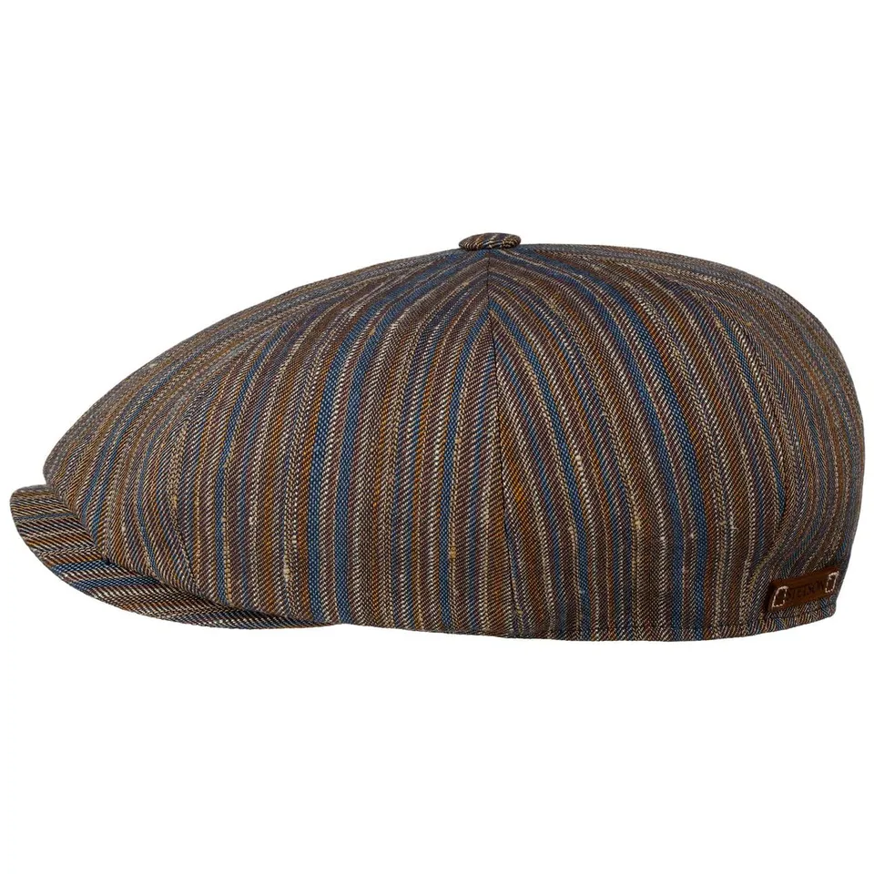 stetson-stripe-barista-8-panel-flatcap-schirmm-tze-gestreift-mehrfarbig-made-in- image 1