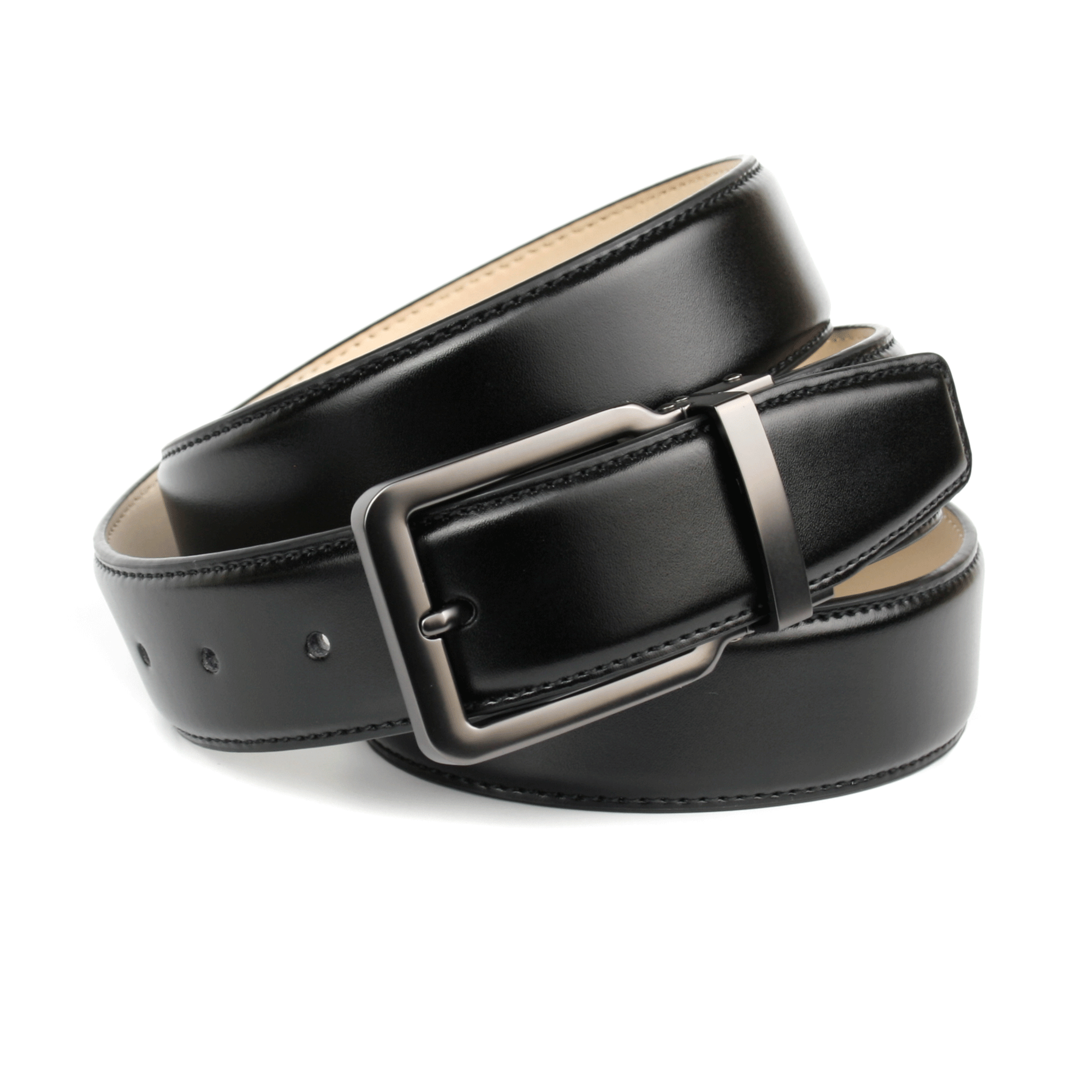 anthoni-crown-3pnt10-herreng-rtel-leder-schwarz-business-3-5-cm-k-rzbar image 1