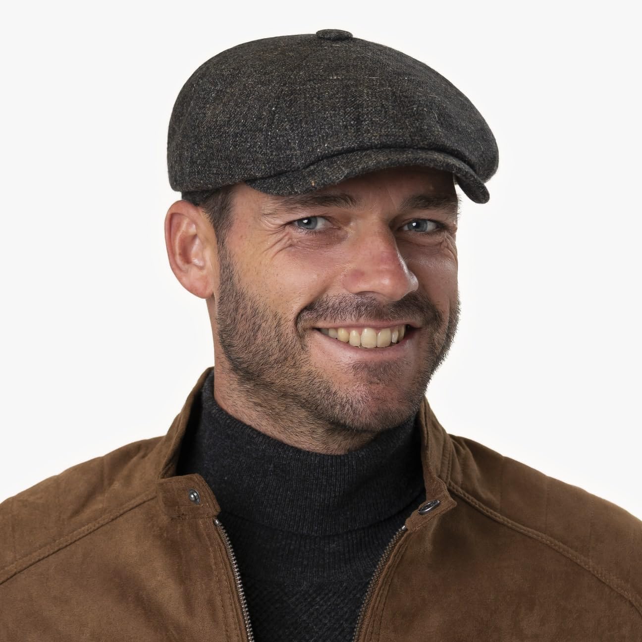 stetson-hatteras-since-1865-flatcap-grau-meliert-wollcap-herren image 2