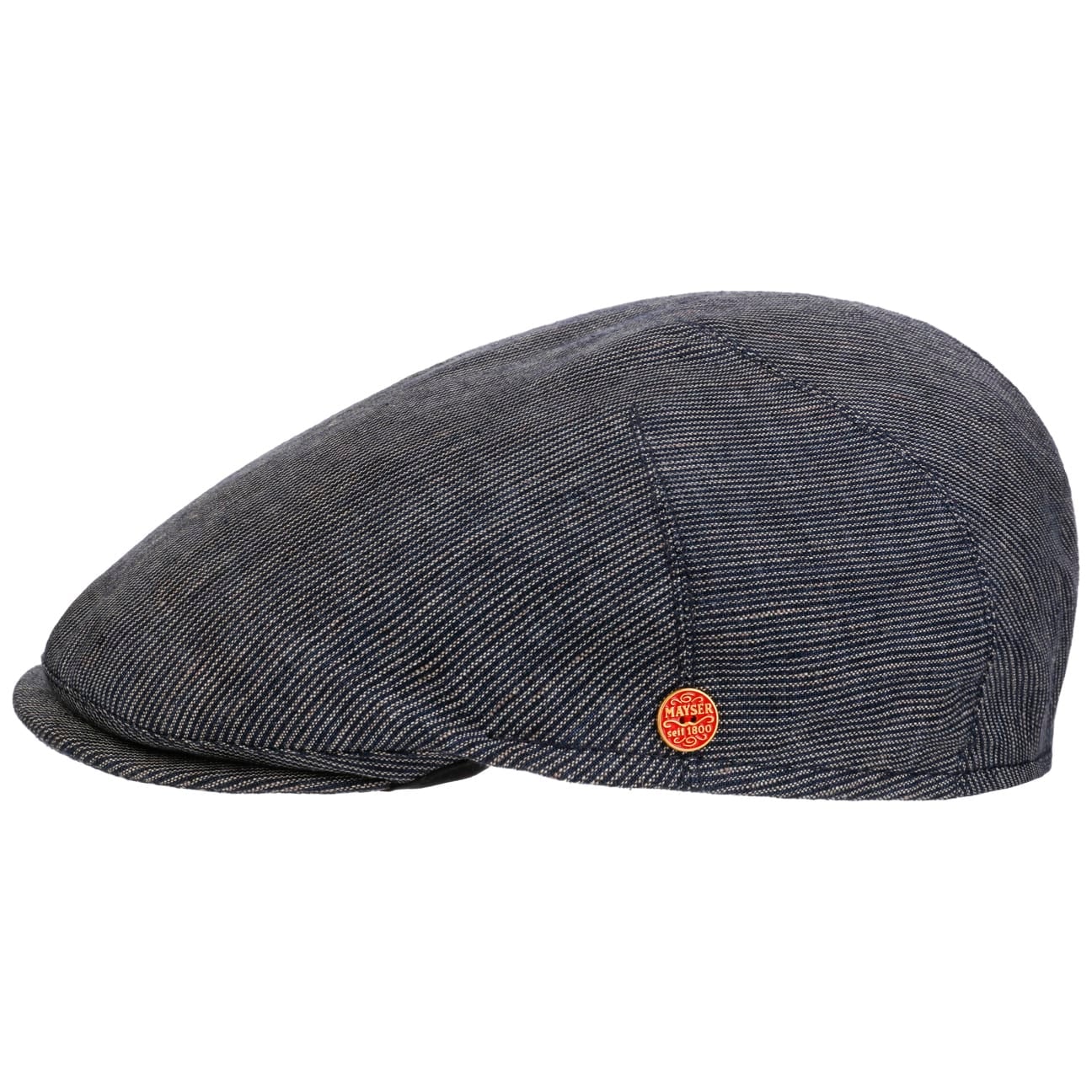 mayser-sidney-leinen-stripes-flatcap-herren image 6