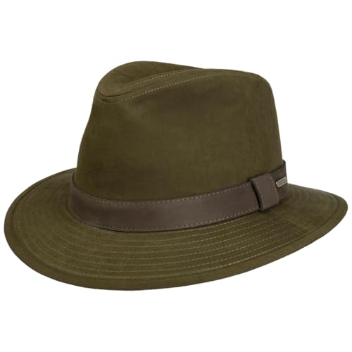 stetson-waxed-traveller-stoffhut-mit-leder-herren image 8
