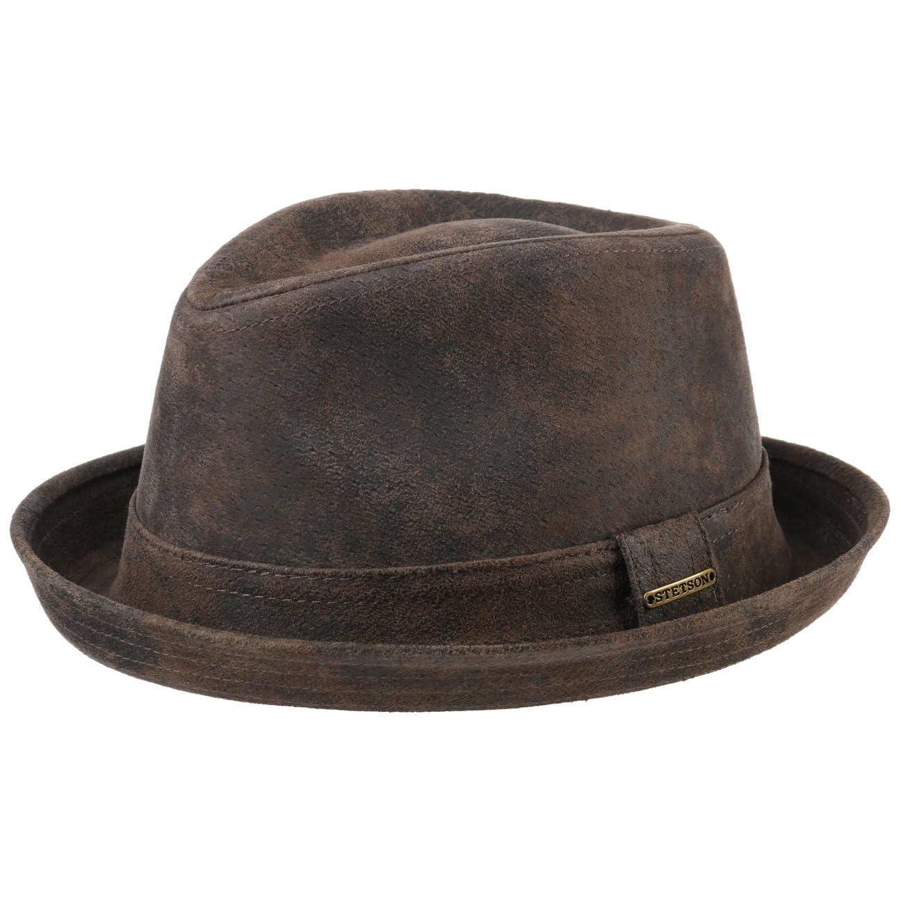 stetson-stratoliner-radcliff-player-lederhut-pork-pie-leder-fedora-ledertrilby-b image 7